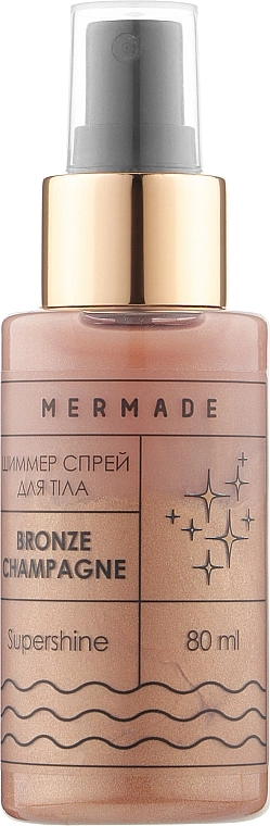 Mermade Шимер-спрей для тіла Bronze Сhampagne - фото N3