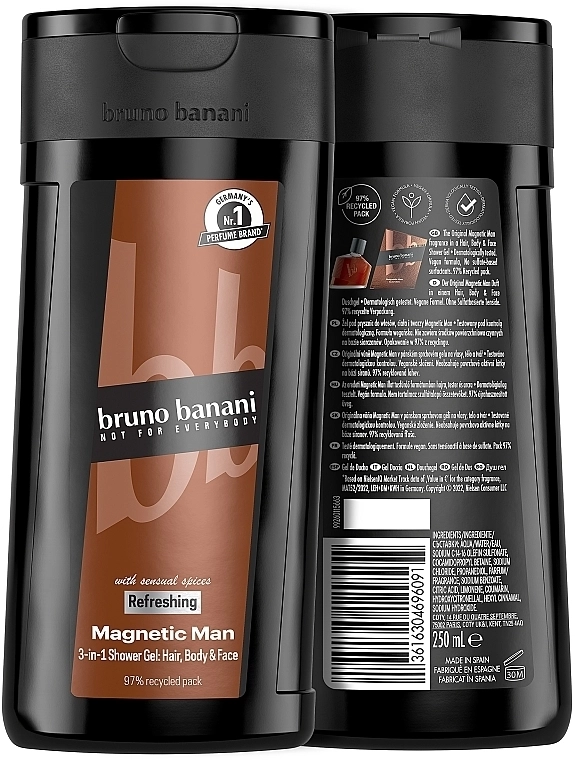 Bruno Banani Magnetic Man Гель для душу - фото N3