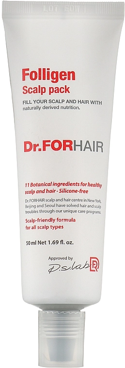 Dr. ForHair Оздоровлювальна маска для шкіри голови Folligen Scalp Pack - фото N1