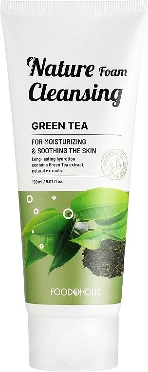 Foodaholic Заспокійлива пінка для вмивання з зеленим чаєм Nature Foam Cleansing Green Tea - фото N1