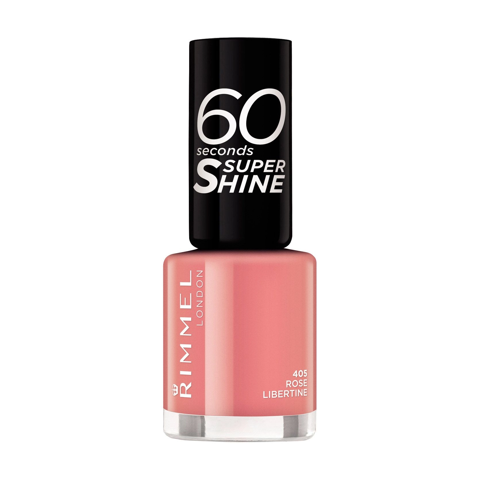 Rimmel Лак для нігтів 60 Seconds Super Shine 405 Rose Libertine, 8 мл - фото N1