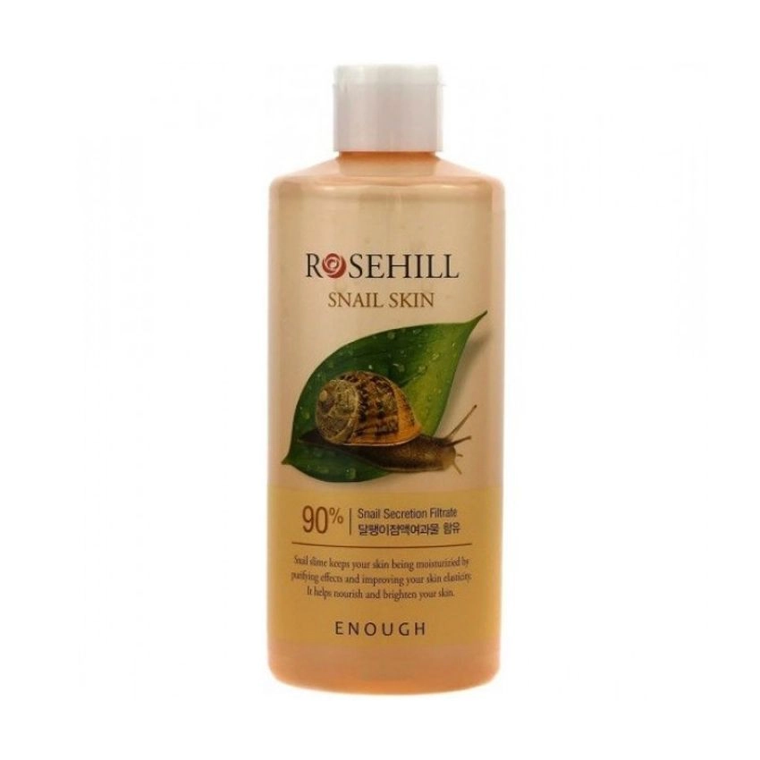 Багатофункціональний тонер для обличчя з муцином равлика - Enough Rosehill Snail Skin 90%, 300 мл - фото N1