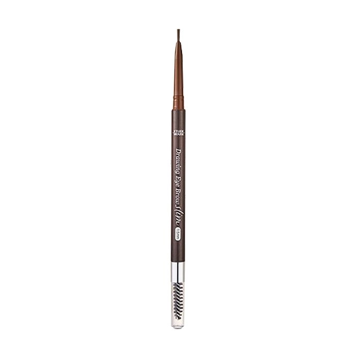Автоматичний тонкий олівець для брів із щіточкою - Etude House Drawing Slim Eyebrow, Тон 5 Red Brown, 0.05 г - фото N2