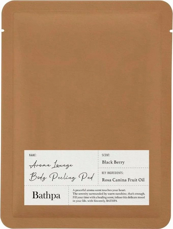 Пілінг-рукавичка для тіла - BATHPA Aroma Lounge Body Peeling Pad-Black Berry, 20 г - фото N1