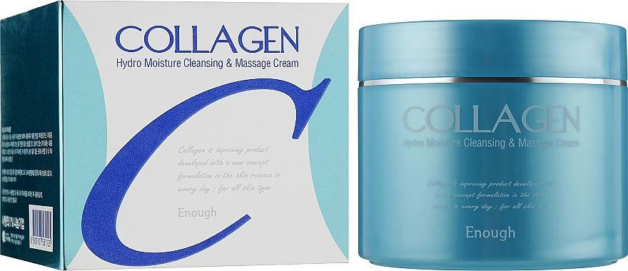 Зволожуючий масажний крем з колагеном для тіла - Enough Collagen Hydro Moisture Cleansing Massage Cream, 300 мл - фото N1