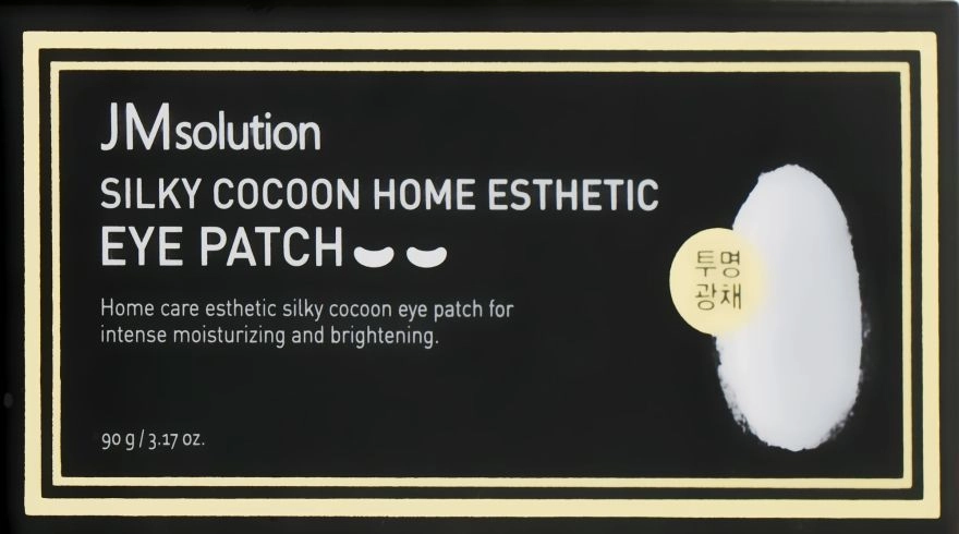 Омолоджуючі патчі з екстрактом перлів та білого кокона - JMsolution Silky Cocoon Home Esthetic Eye Patch, 60 шт - фото N2