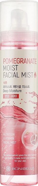 Bonibelle Спрей для обличчя з екстрактом граната Bonnibelle Pomegranate Moist Facial Mist 130 мл - фото N1
