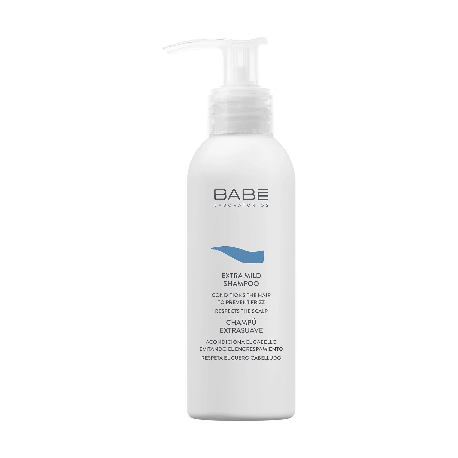 Екстрам'який шампунь для всіх типів волосся - BABE Laboratorios Extra Mild Shampoo, travel size, 100 мл - фото N3