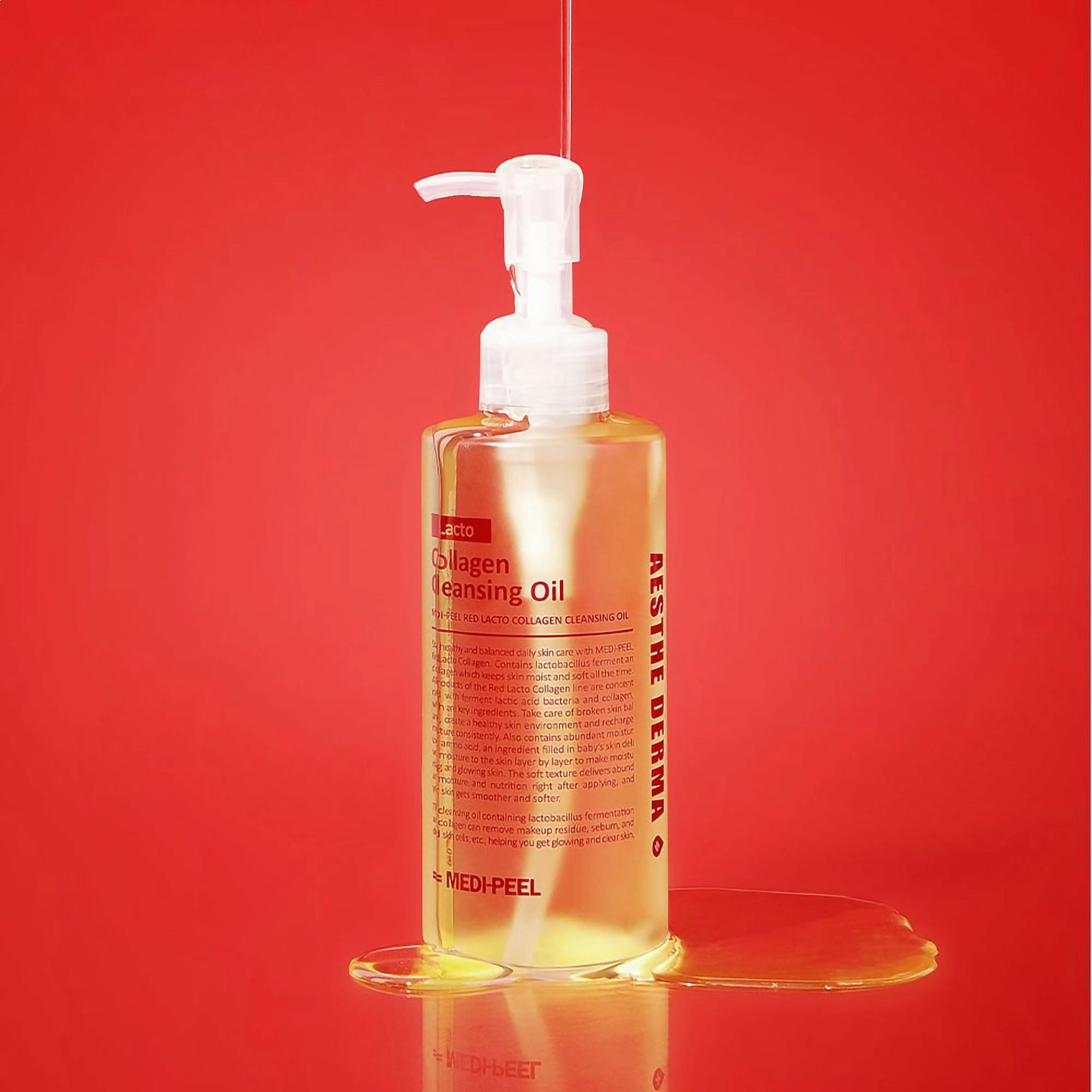 Гідрофільна олія з пробіотиками і колагеном - Medi peel Red Lacto Collagen Cleansing Oil, 200 мл - фото N4