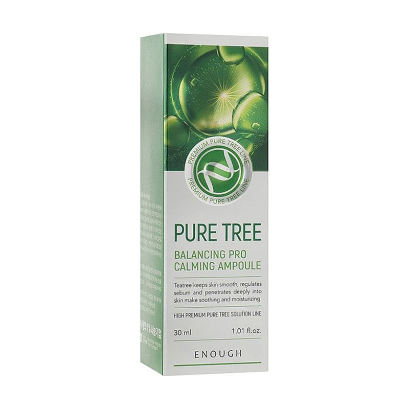 Сироватка для обличчя з екстрактом чайного дерева - Enough Pure Tree Balancing Pro Calming Ampoule, 30 мл - фото N5