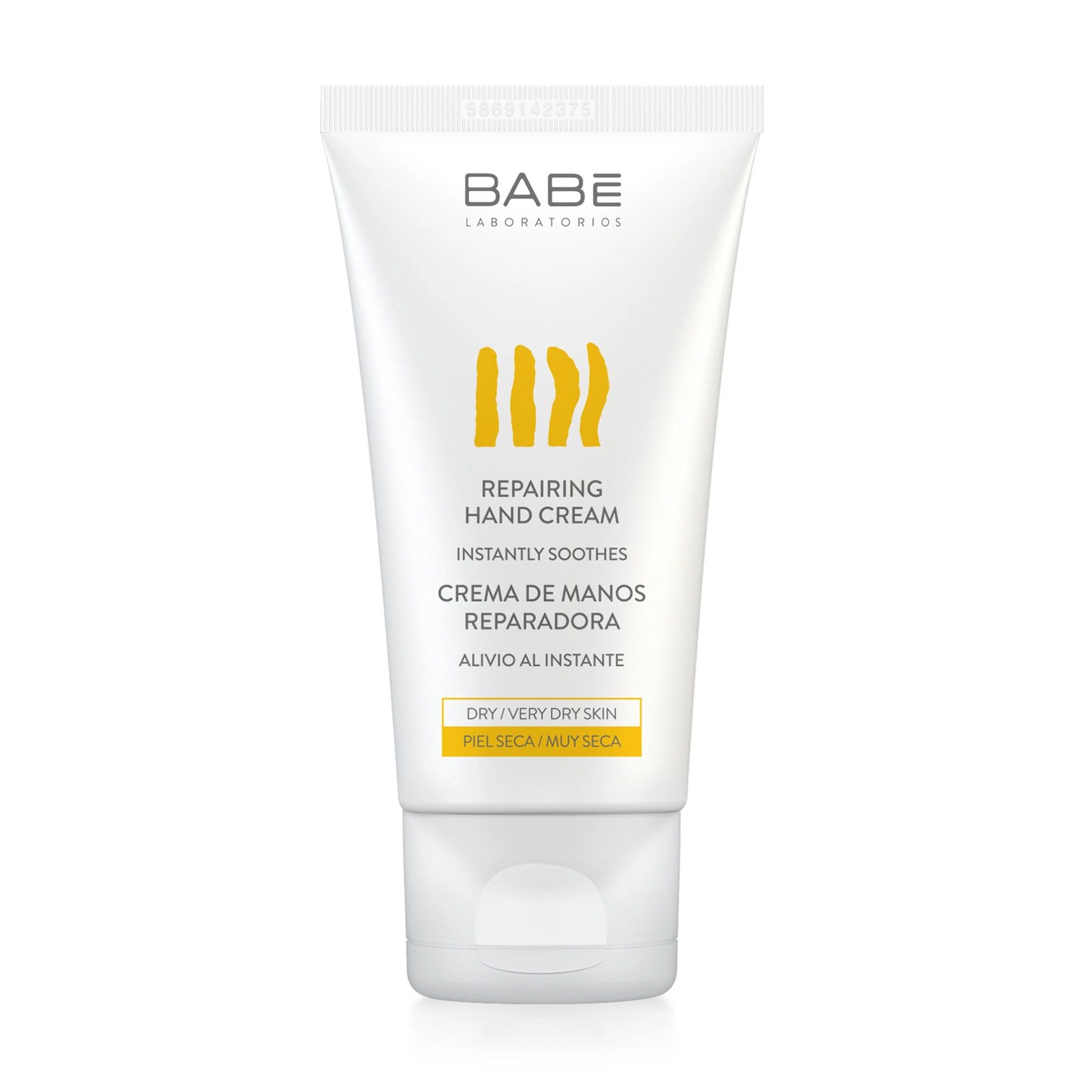 Відновлюючий крем для рук для сухої та потрісканої шкіри - BABE Laboratorios Hand Cream, 50 мл - фото N3