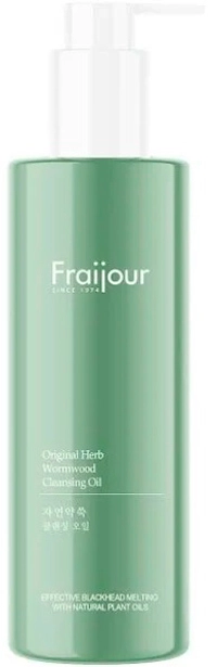 Гідрофільна олія для чутливої шкіри з екстрактом полину - Fraijour Original Herb Wormwood Cleansing Oil, 210 мл - фото N1