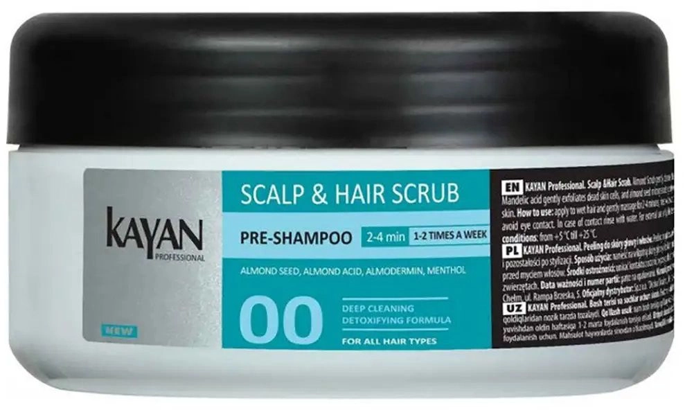 Скраб для шкіри голови та волосся - KAYAN Professional Sculp & Hair Scrub, 300 мл - фото N1