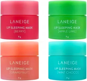 Набір нічні маски для губ - Laneige Lip Sleeping Mask Mini Kit, 8 г, 4 шт - фото N1