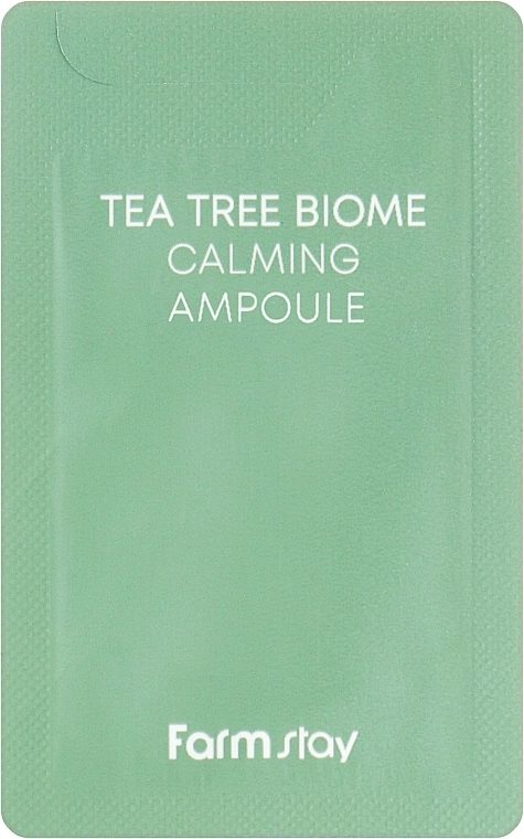 Заспокійлива ампульна сироватка з екстрактом чайного дерева - FarmStay Tea Tree Biome Calming Ampoule, 1 мл - фото N1