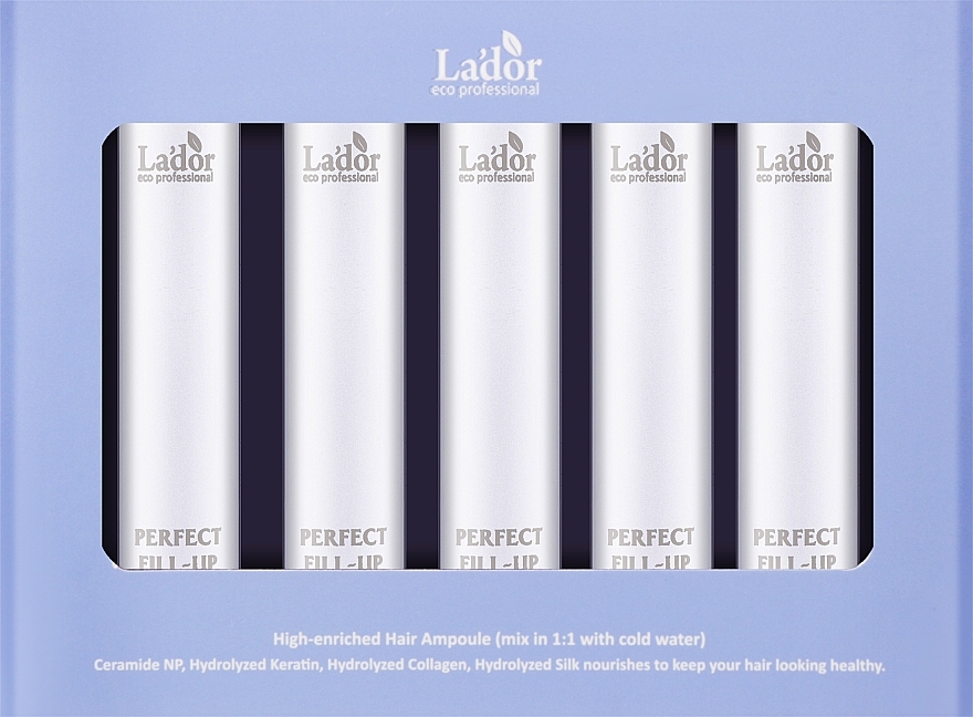 Філер для волосся з ефектом ламінування - La'dor Perfect Hair Fill-Up Mauve Edition, 10x13 мл - фото N1