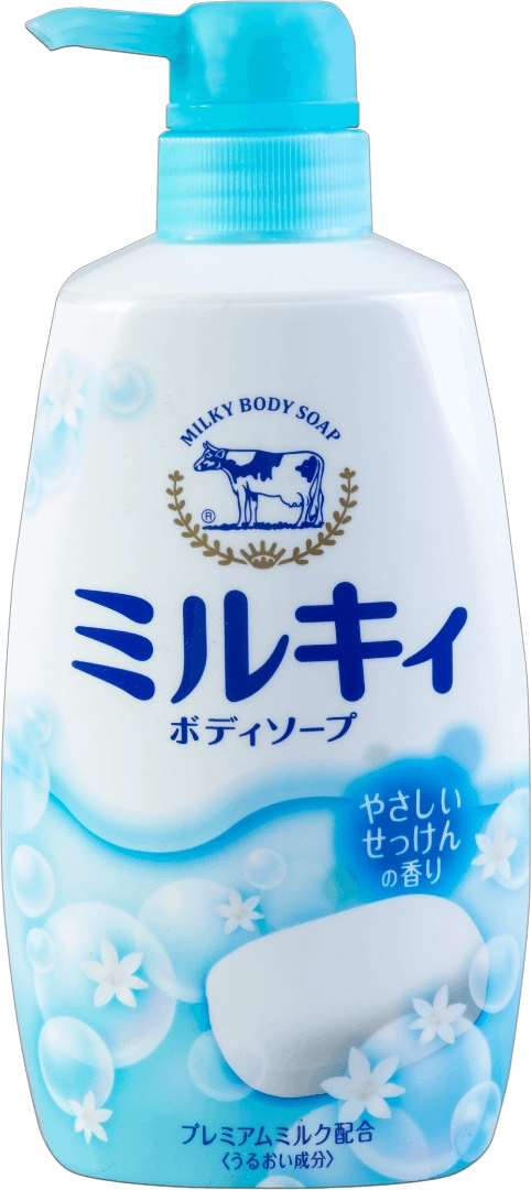 Рідке молочне мило для тіла - COW Milky Body Soap Natural Scent, 550 мл - фото N1