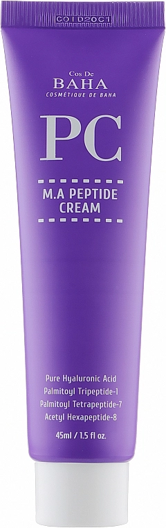 Антивіковий пептидний крем для обличчя - Cos De Baha M.A. Peptide Cream, 45 мл - фото N1