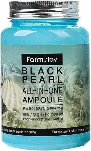 Ампульна сироватка для обличчя з екстрактом чорних перлів - FarmStay Black Pearl All-In-One Ampoule, 250 мл - фото N2