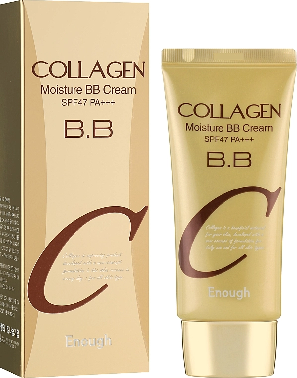 Зволожуючий BB-крем з колагеном - Enough Collagen Moisture BB Cream SPF 47 PA+++, 50 мл - фото N2