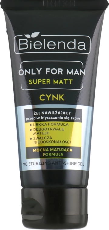 Bielenda Гель для обличчя Only for men, зволожуючий Super mat, 50 мл - фото N2