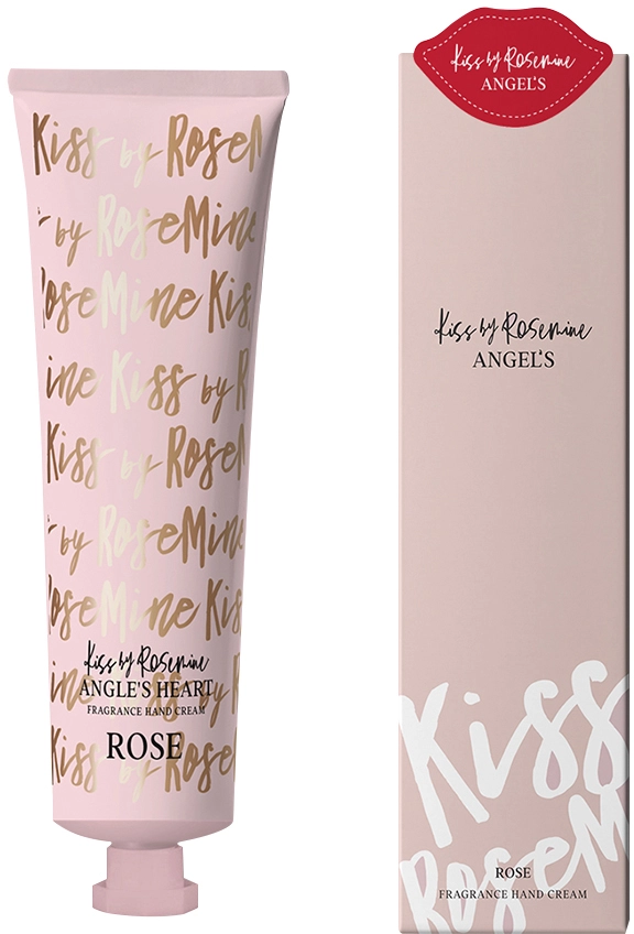 Парфумований крем для рук "Янгольська троянда" - Kiss by Rosemine Fragrance Hand Cream Angel's Rose, 60 мл - фото N2