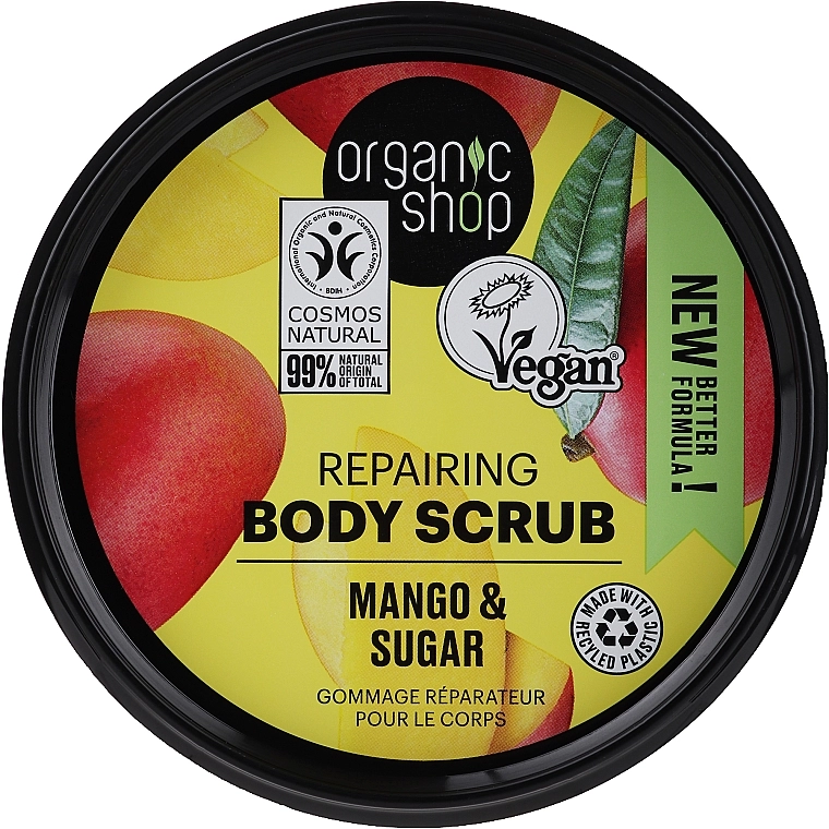 Скраб для тіла "Кенійський манго" - Organic Shop Body Scrub Organic Mango & Sugar, 250 мл - фото N1