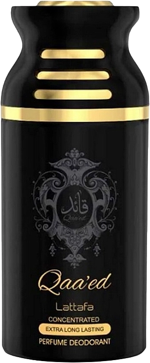 Дезодорант-спрей - Lattafa Perfumes Qaa'ed, 250 мл - фото N1