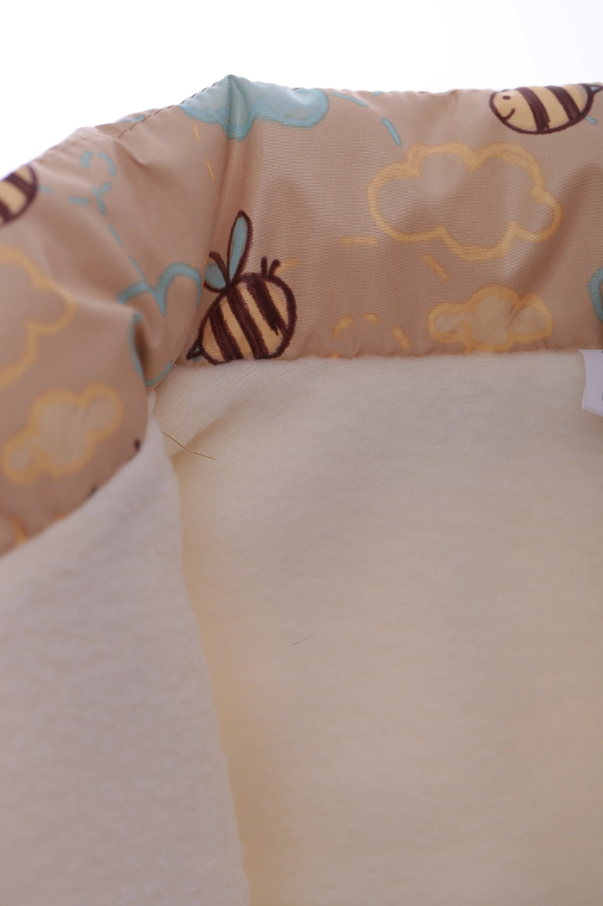 BABYKROHA Жилетка на флісі для дівчинки Babykroha з бджілками бежева, 98 - фото N5