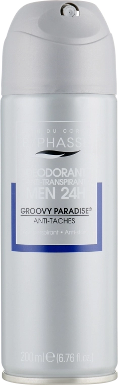 Дезодорант для чоловіків - Byphasse 24h Men Deodorant Groovy Paradise, 200 мл - фото N1