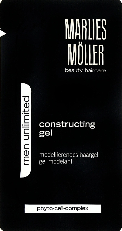 Marlies Moller Гель-конструктор для укладання волосся Men Unlimited Energy Constructing Gel (пробник) - фото N1