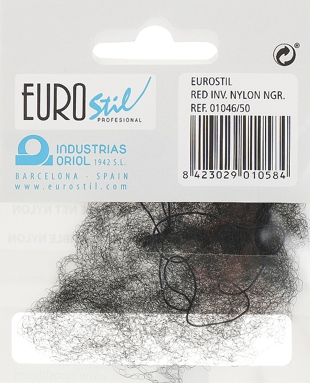 Eurostil Сіточка для волосся, нейлон, чорна, 01046/50 - фото N2