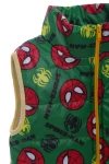 BABYKROHA Жилетка для хлопчика на флісі Babykroha із принтом Spider Man зелена, 104 - фото N4