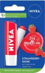 Nivea Бальзам для губ "Полуничне сяйво" Lip Care Fruity Shine Strawberry Lip Balm