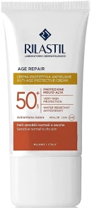 Rilastil Антивіковий сонцезахисний крем для обличчя з SPF 50 Sun System Age Repair SPF50+ Crema Solare Viso