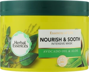 Herbal Essences Маска для волосся "Живлення" Nourish & Sooth Avocado Oil & Aloe Intensive Hair Mask