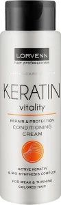 Lorvenn Крем-кондиціонер з кератином для тонкого й слабкого волосся Keratin Vitality Conditioner