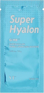 Бульбашкова маска-пінка для обличчя - VT Cosmetics Super Hyalon Bubble Sparkling Booster, 10 г, 1 шт
