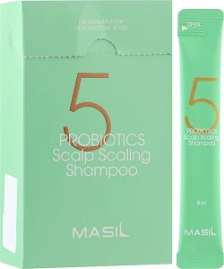 Шампунь для глибокого очищення жирної шкіри голови з пробіотиками - Masil 5 Probiotics Scalp Scaling Shampoo, 20x8 мл
