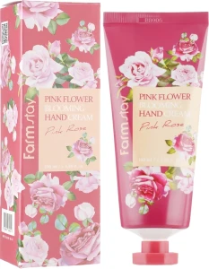 FarmStay Крем для рук з екстрактом троянди Pink Flower Blooming Hand Cream Pink Rose
