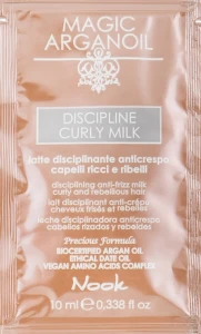 Nook Молочко для гладкості в'юнкого і неслухняного волосся Magic Arganoil Disciplining Curly Milk (пробник)