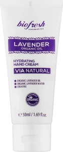 BioFresh Зволожувальний крем для рук Via Natural Lavender Organic Oil Hydrating Hand Cream