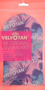 Velvotan Аплікатор-рукавиця для автозасмаги, рожева із зображенням тропічного листя The Original Tanning Mitt