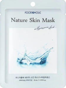 Foodaholic Тканинна маска для обличчя з гіалуроновою кислотою Nature Skin Mask Hyaluronic Acid