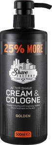 The Shave Factory Крем-одеколон після гоління Cream & Cologne Golden