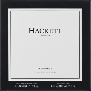 Hackett London Bespoke Набір (edp/100ml+deo/75g)