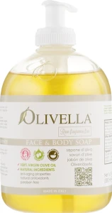 Olivella Мило рідке для обличчя і тіла для чутливої шкіри на основі оливкової олії