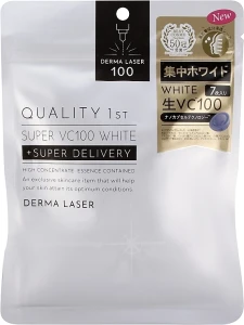 Quality 1st Інтенсивно відбілювальна маска для обличчя Derma Laser VC100 White Mask