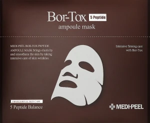 Тканинна ліфтинг-маска з пептидним комплексом - Medi peel Bor-Tox 5 Peptide Ampoule Mask, 30 мл, 10 шт