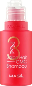 Відновлюючий шампунь із церамідами та амінокислотами для пошкодженого волосся - Masil 3 Salon Hair CMC Shampoo, 50 мл